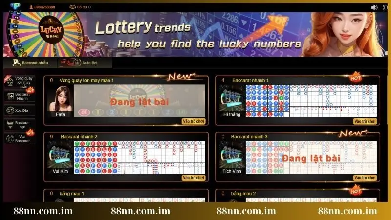 Top những tựa game Live casino siêu hot tại 88NN
