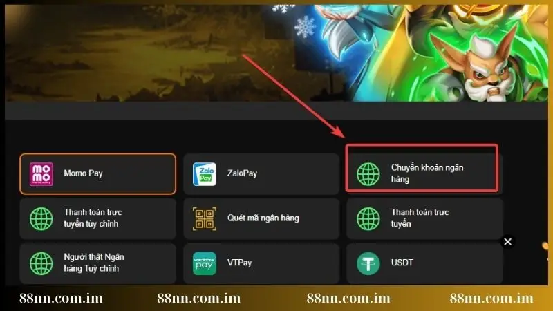 Ưu tiên phương thức chuyển khoản ngân hàng